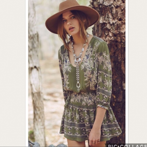 Free People Dresses & Skirts - FREE PEOPLE Moonlight Drive Boho Mini Dress Medium